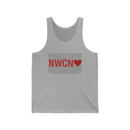New Canaan Love Unisex Jersey Tank Top