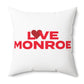 Love Monroe Spun Polyester Square Pillow