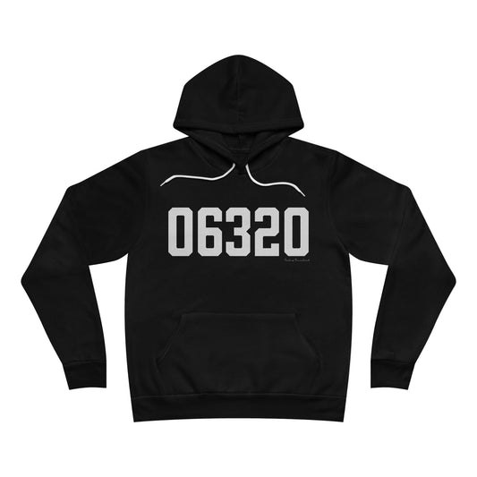 06320 - New London Connecticut Zip Code Unisex Sponge Fleece Pullover Hoodie