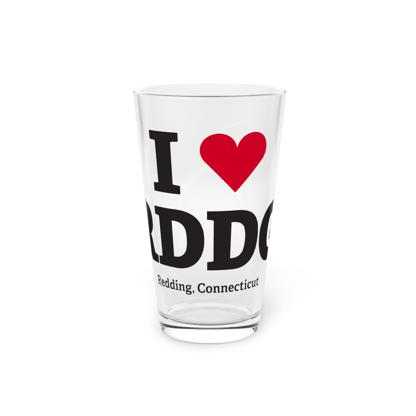 I Heart RDDG Pint Glass, 16oz