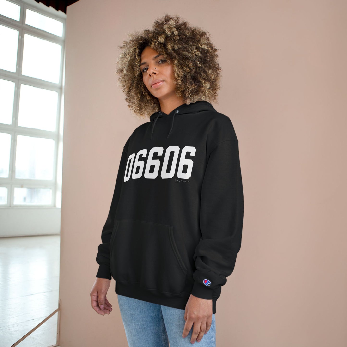06606 Bridgeport CT Zip Code Champion Hoodie Sweatshirt