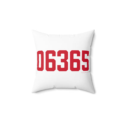 06365 Preston Connecticut Zip Code Spun Polyester Square Pillow