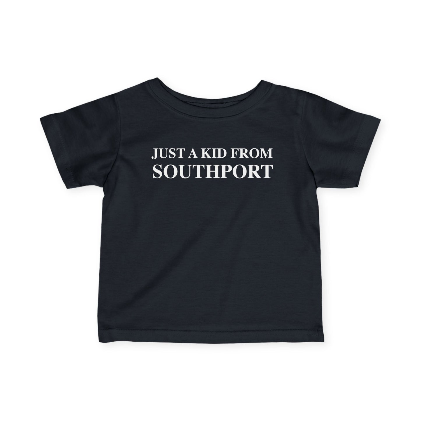 Just a kid from Southport Infant Fine Jersey T-Shirt