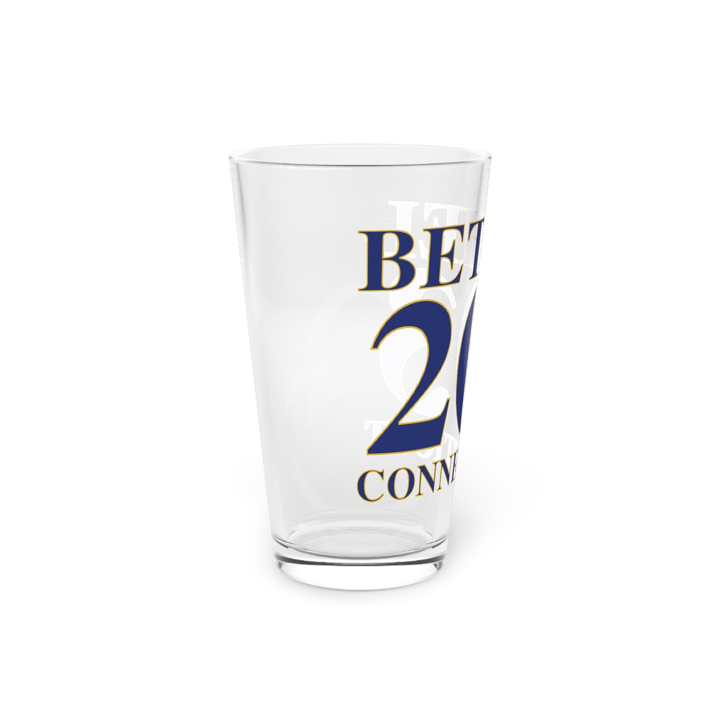 Bethel 203 Connecticut Pint Glass, 16oz