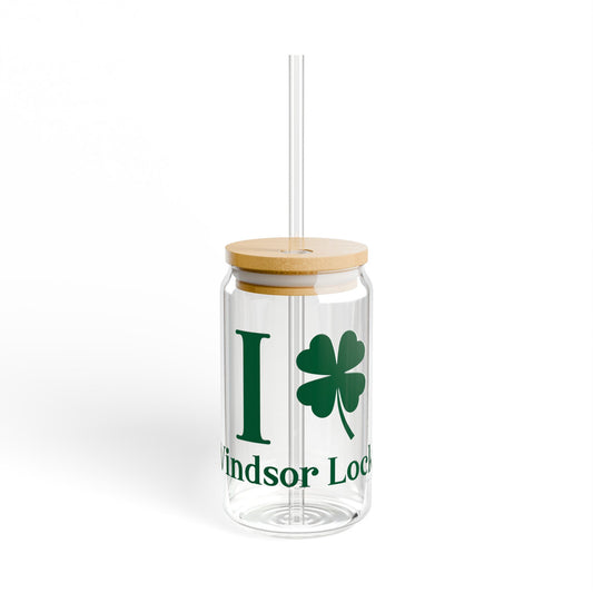 I Clover Windsor Locks Sipper Glass, 16oz