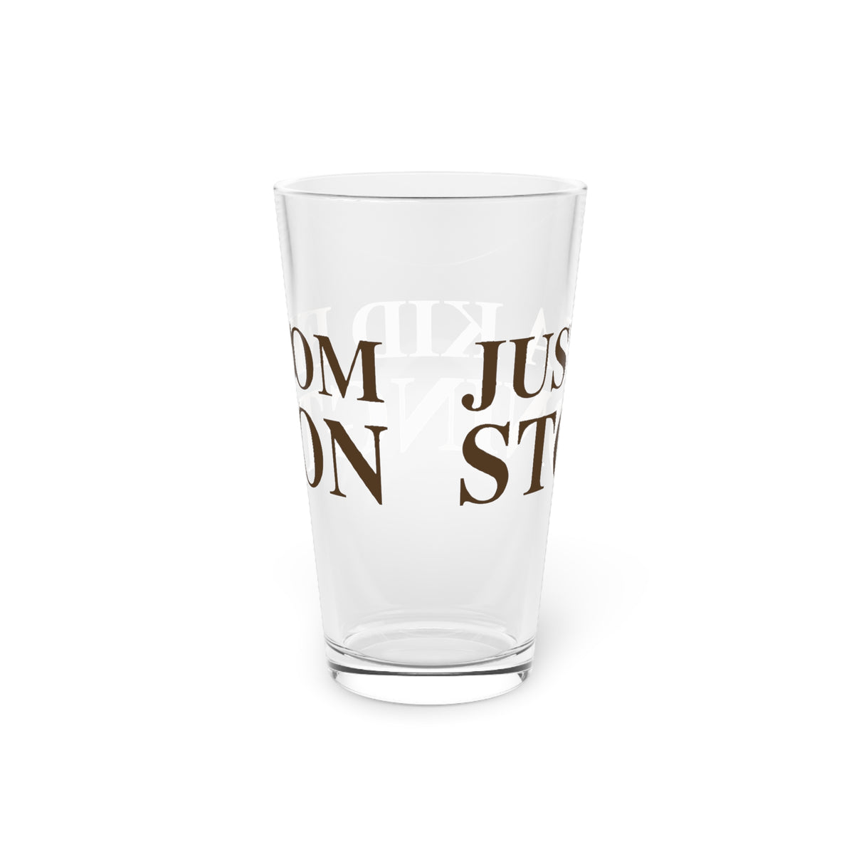 Just a kid from Stonington Pint Glass, 16oz