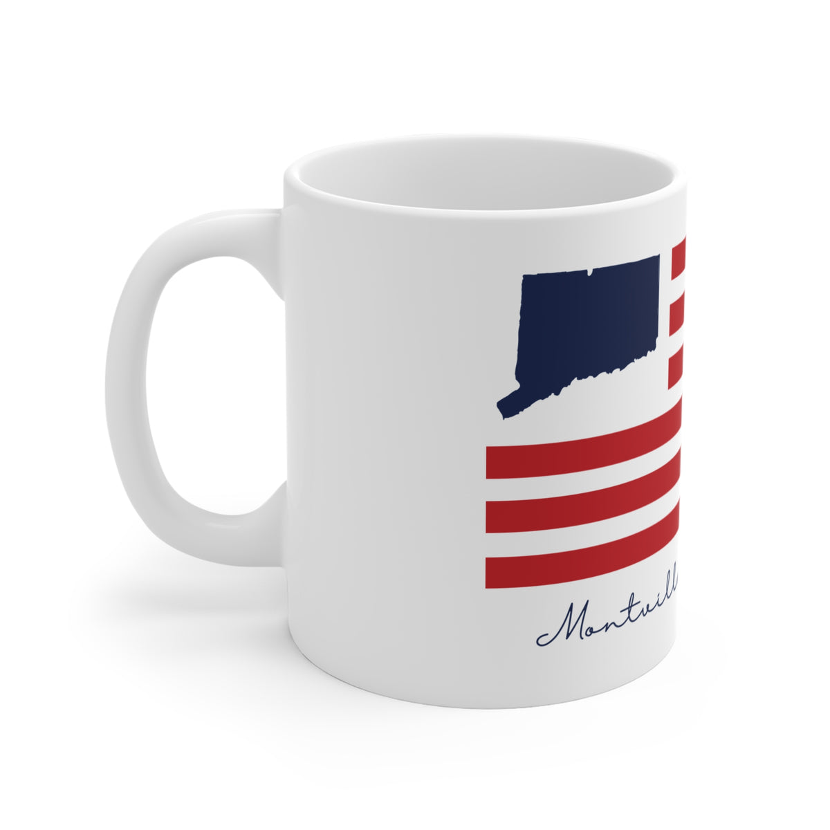 Montville Connecticut Flag Mug 11oz