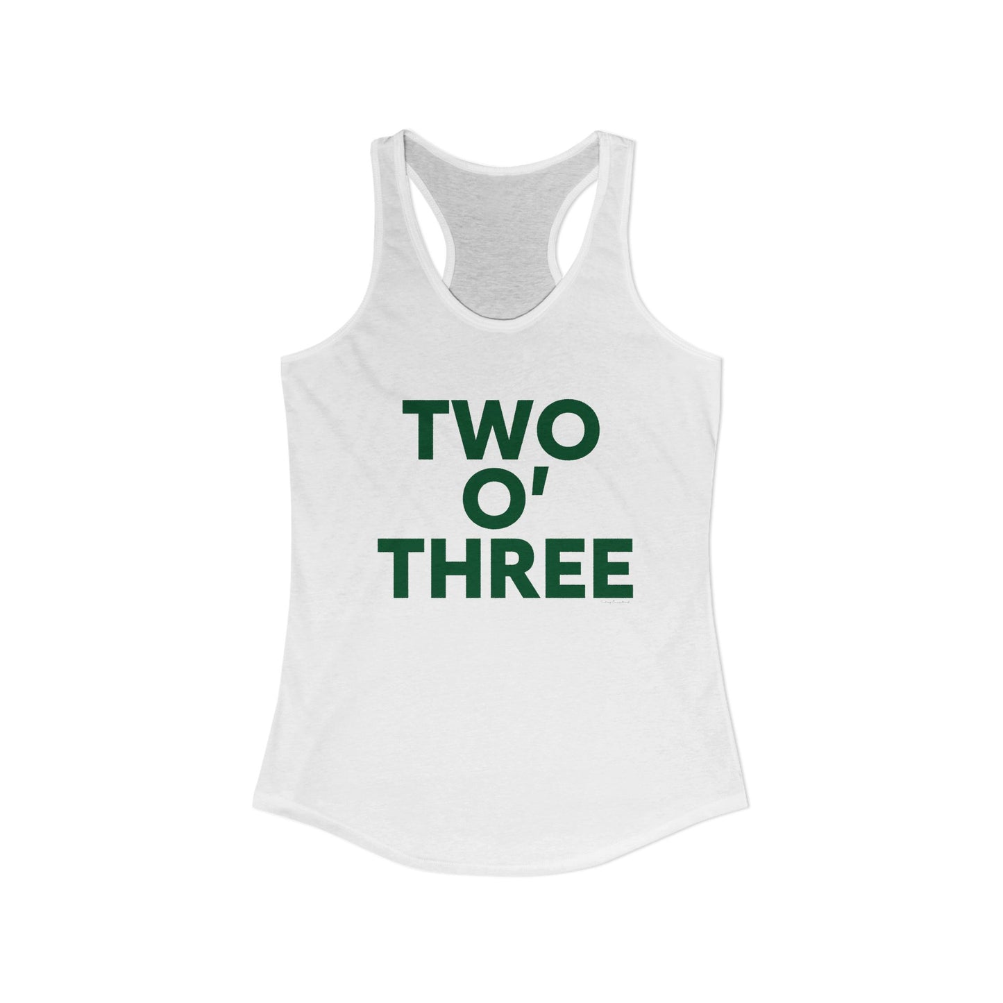 Two O’ Three Women's Ideal Racerback Tank Top Lucky Green – St. Patrick’s Day