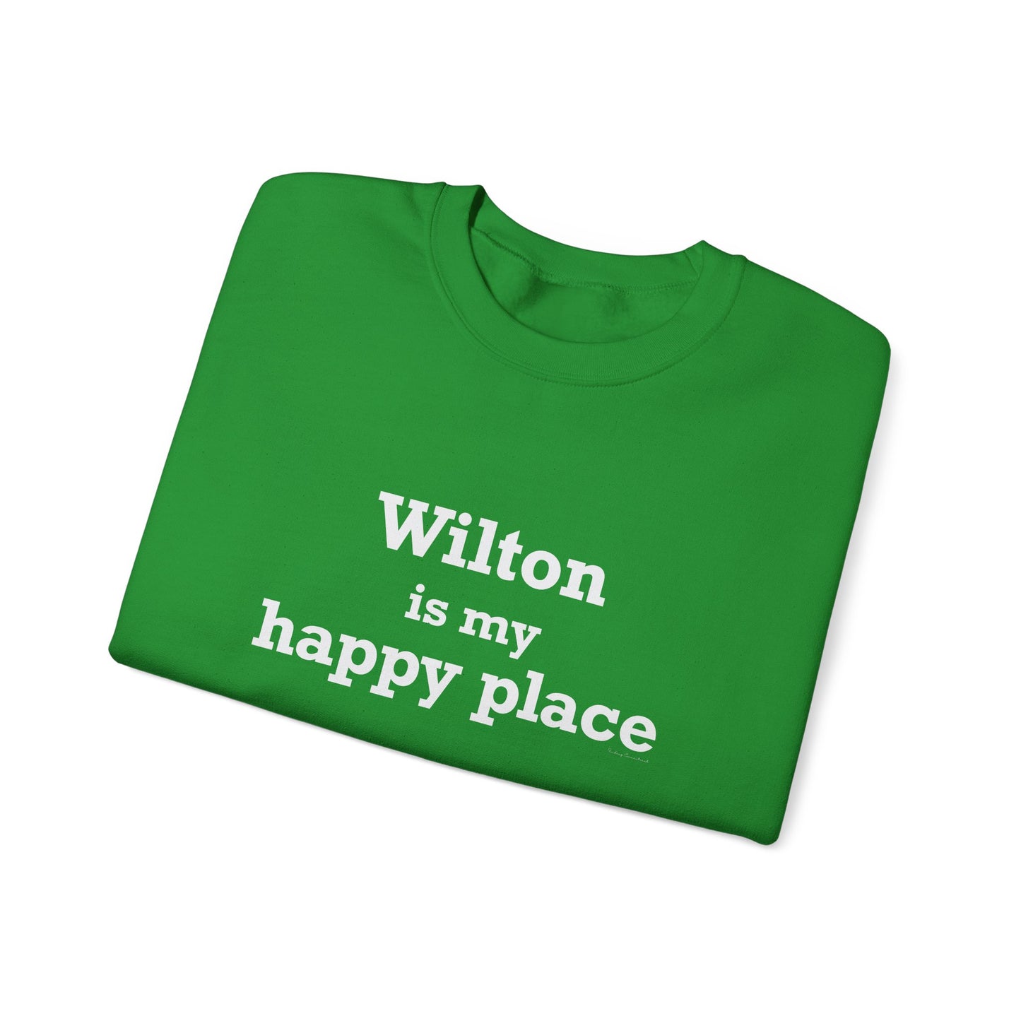Wilton is my Happy Place Unisex Heavy Blend™ Crewneck Sweatshirt