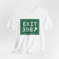 Vintage Exit 39B Merritt Parkway Sign Unisex Jersey Short Sleeve T-Shirt