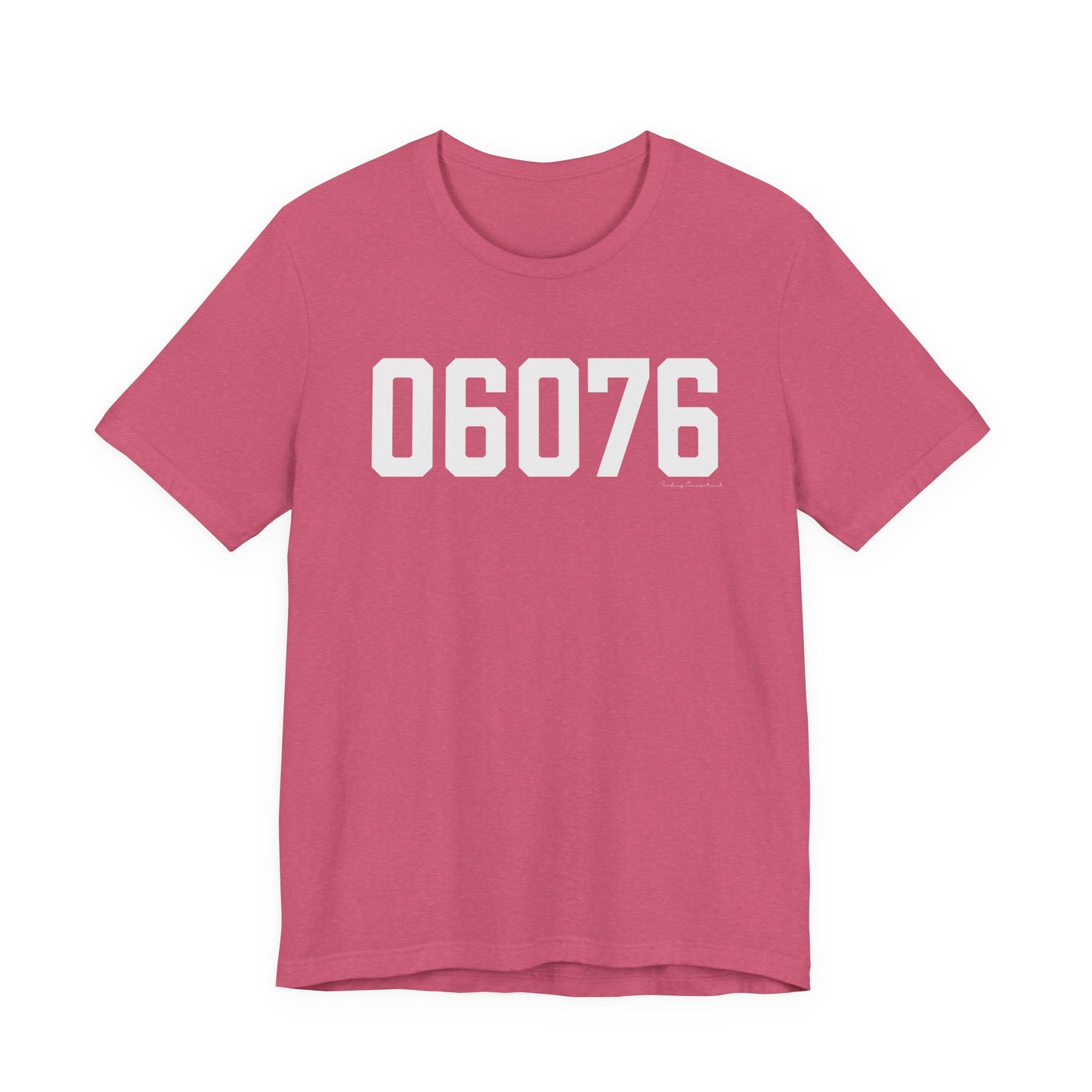 06076 Union CT Zip Code Unisex Jersey Short Sleeve T-Shirt