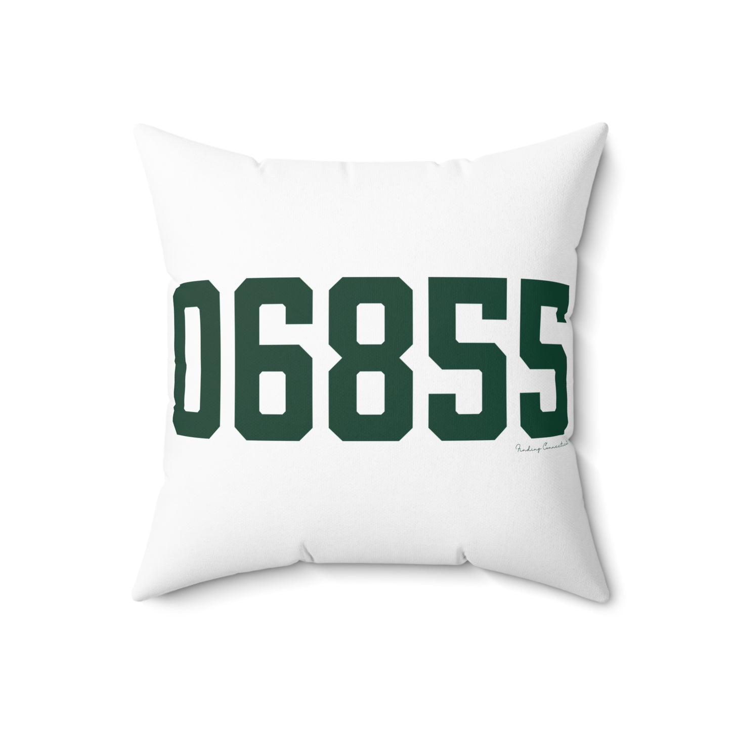 06855 Norwalk Connecticut Zip Code Spun Polyester Square Pillow