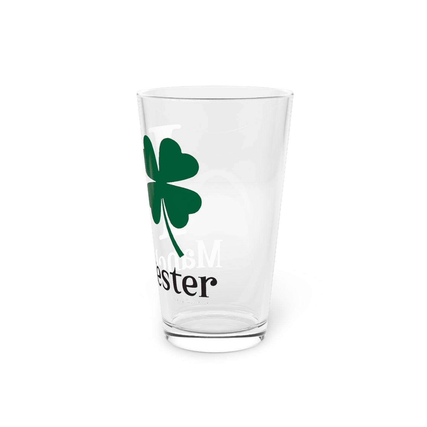I Clover Manchester Pint Glass, 16oz