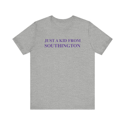 Just a kid from Southington Unisex Jersey Short Sleeve Tee