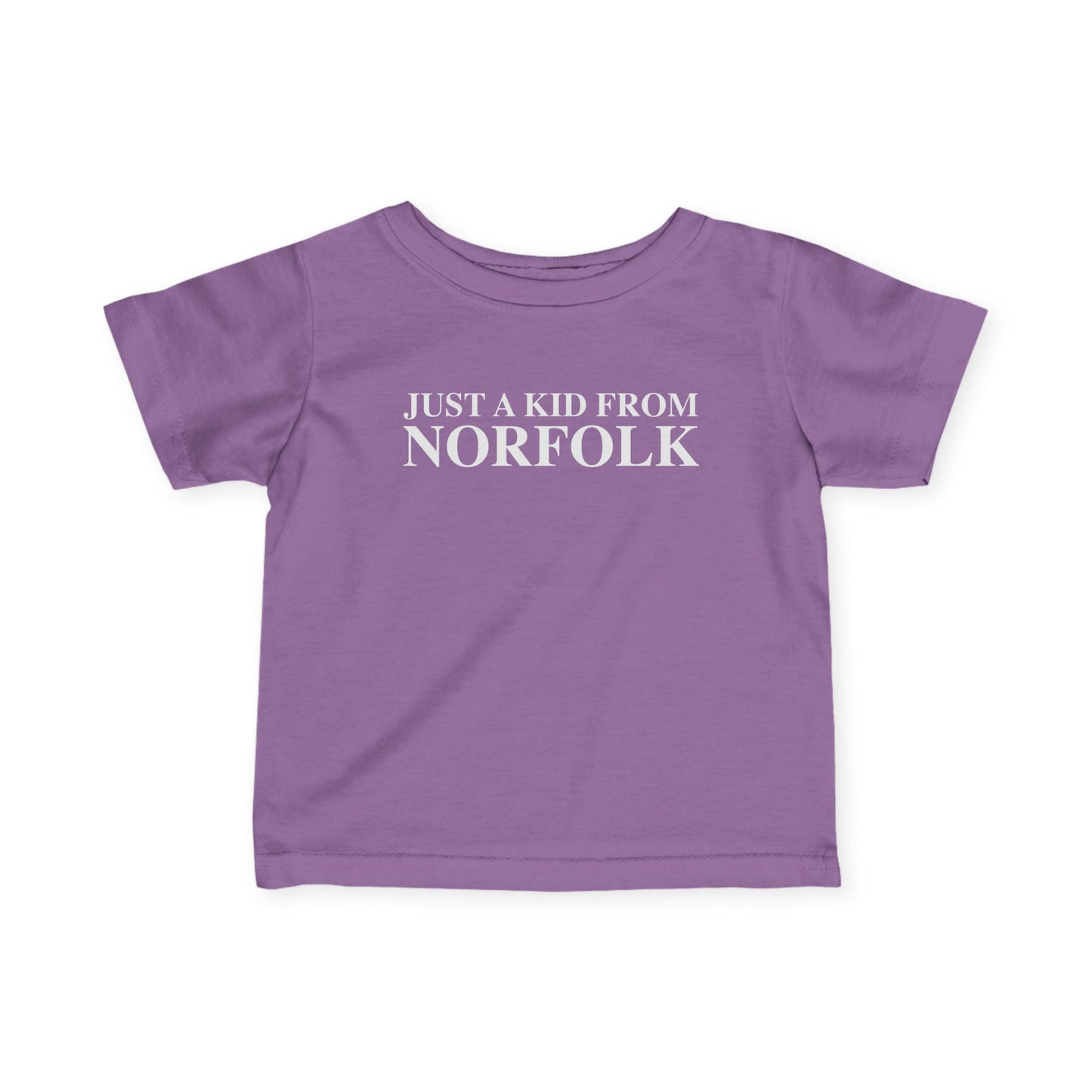 Just a kid from Norfolk Infant Fine Jersey T-Shirt