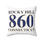 Rocky Hill 860 Connecticut Polyester Square Pillow