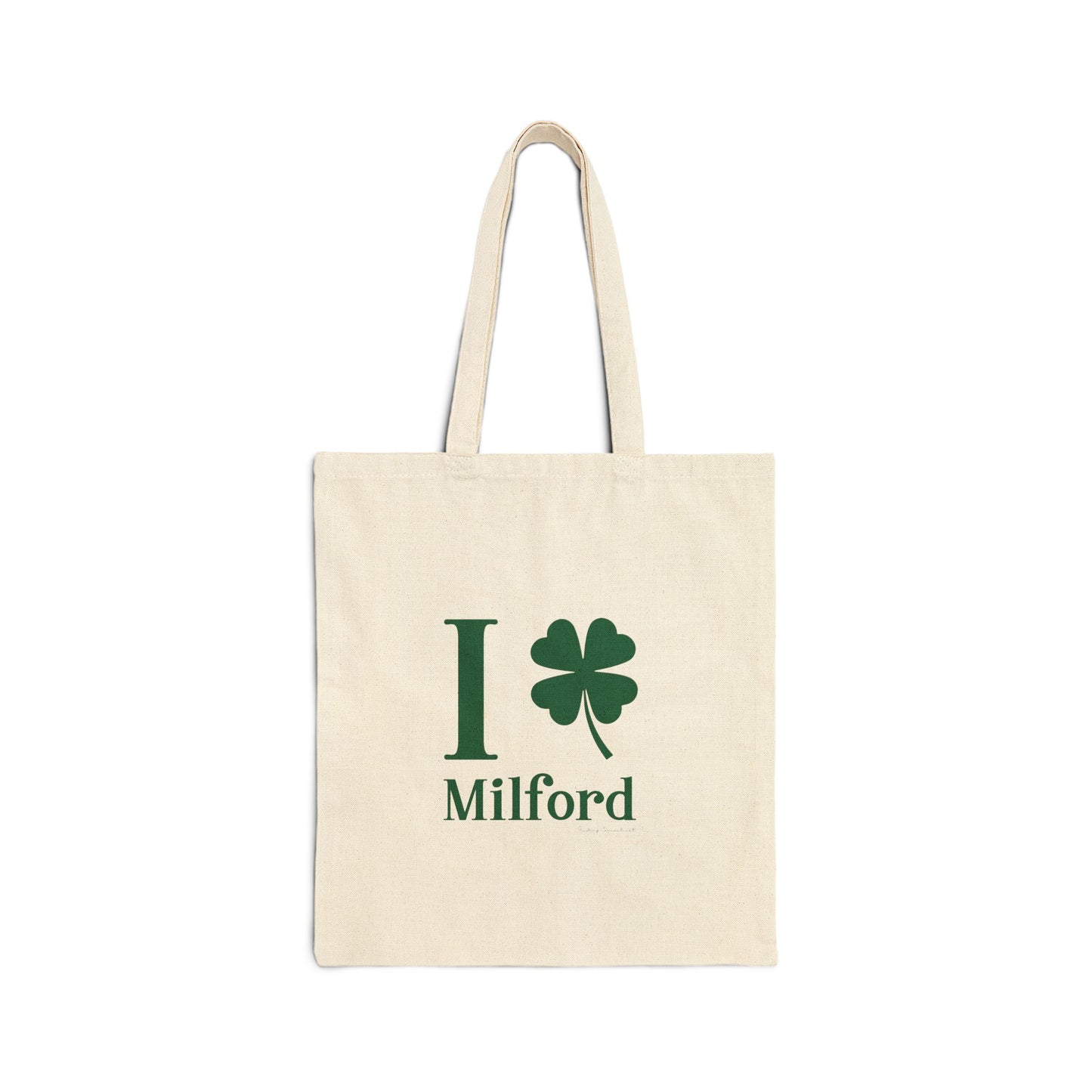 I Clover Milford Cotton Canvas Tote Bag