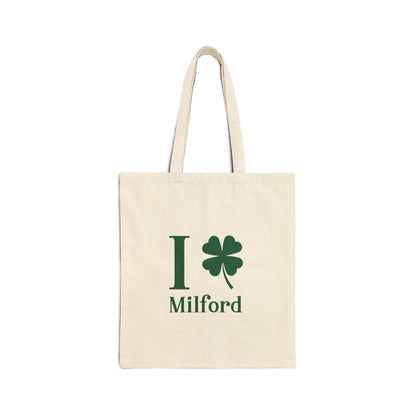 I Clover Milford Cotton Canvas Tote Bag