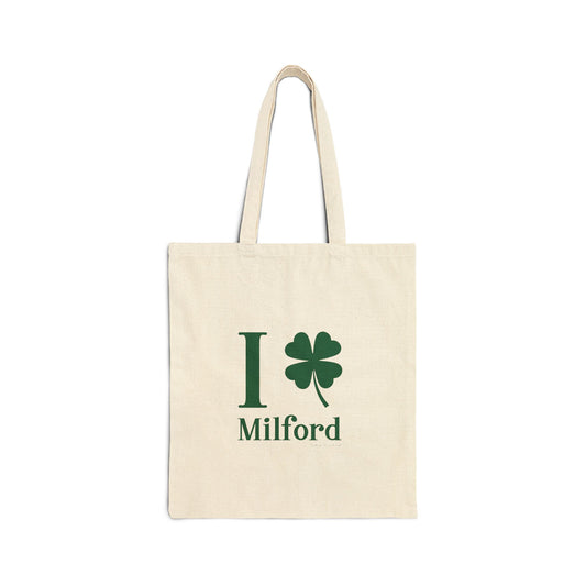 I Clover Milford Cotton Canvas Tote Bag