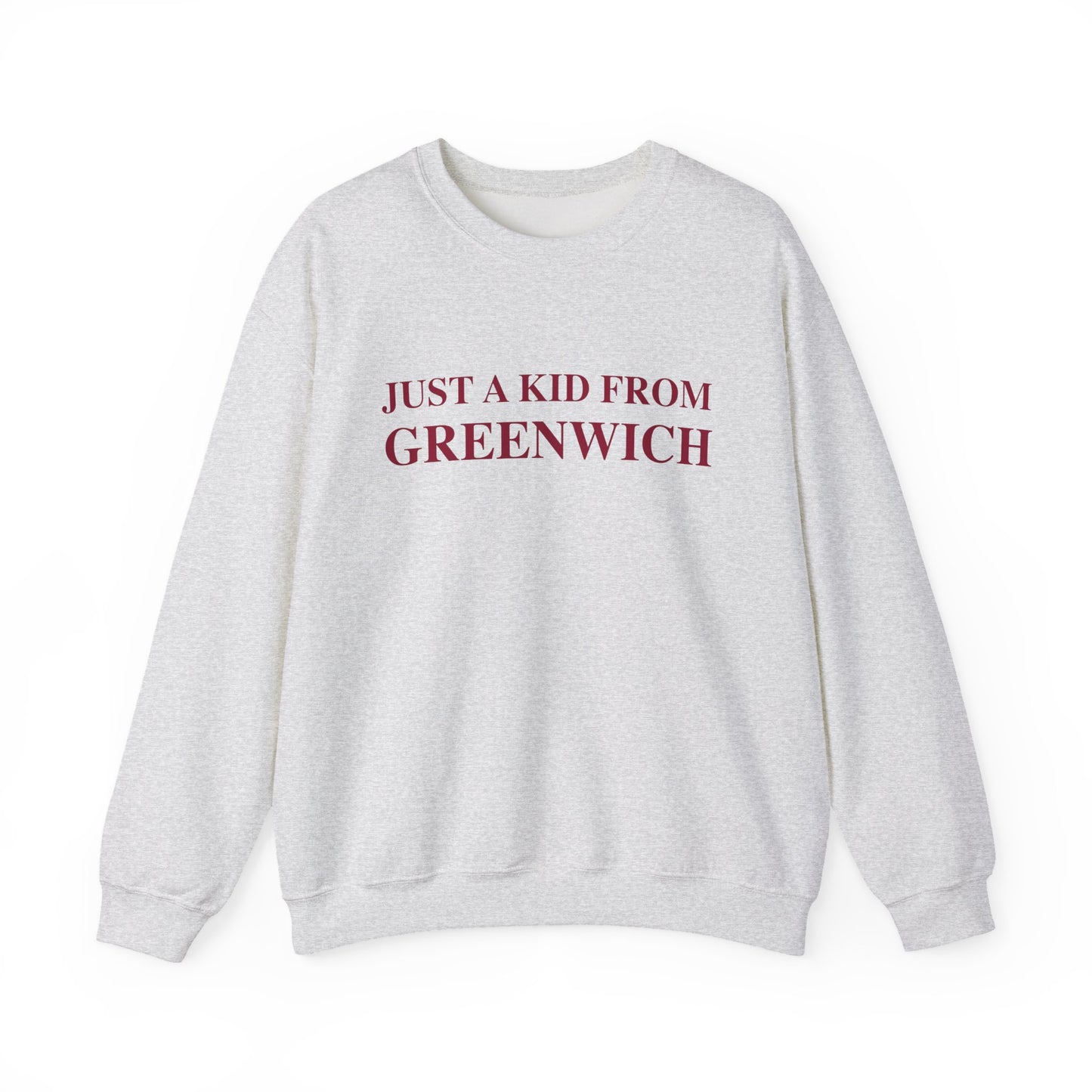 Just a kid from Greenwich Unisex Heavy Blend™ Crewneck Sweatshirt