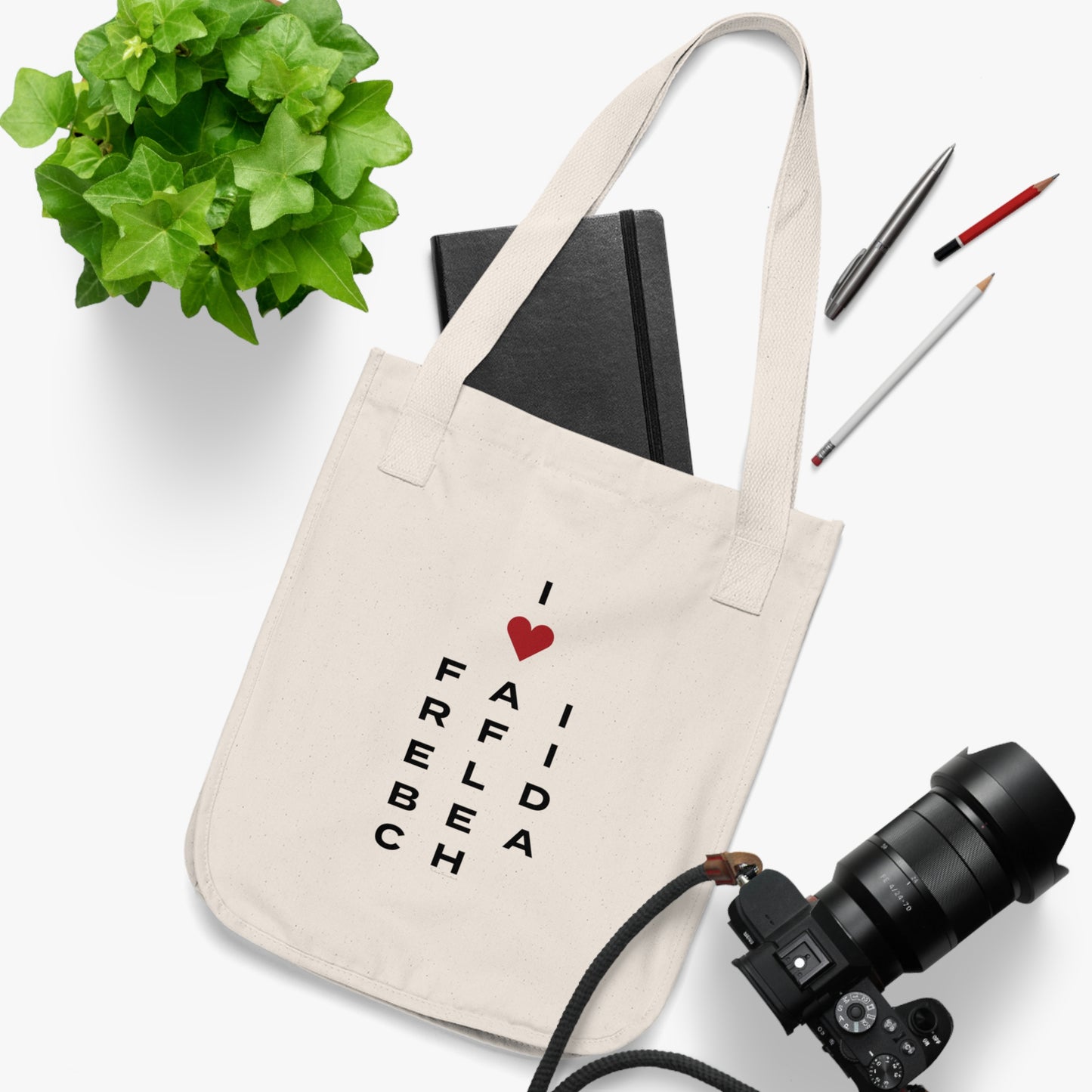 Fairfield Beach Vision Organic Canvas Tote Bag