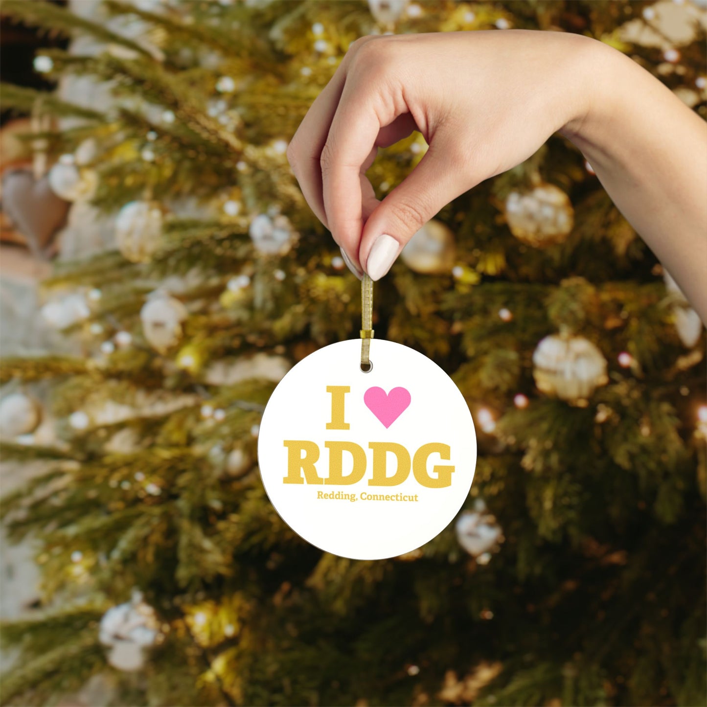 I Heart RDDG Glass Ornaments