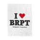 I Heart BRPT Velveteen Plush Blanket