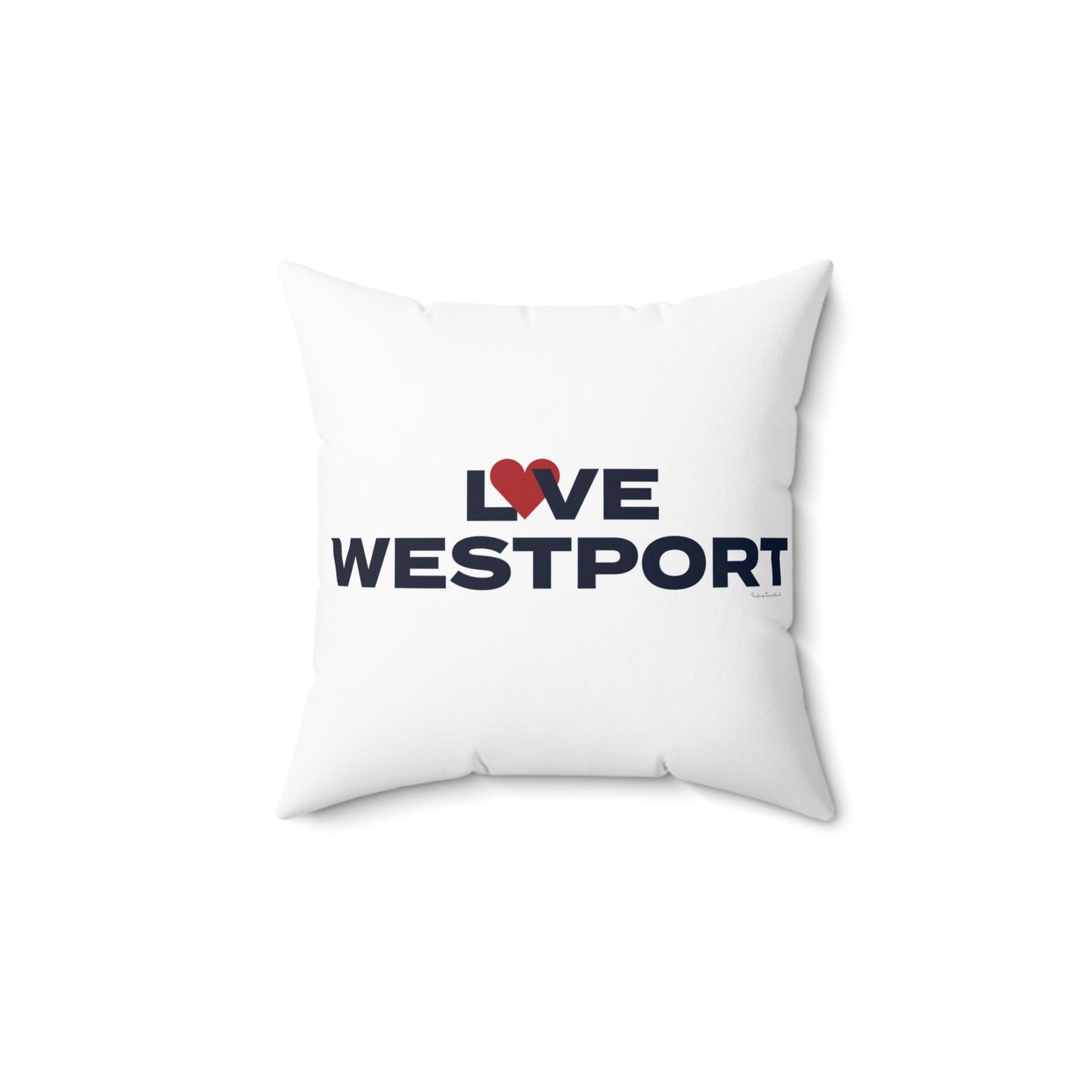 Love Westport Spun Polyester Square Pillow