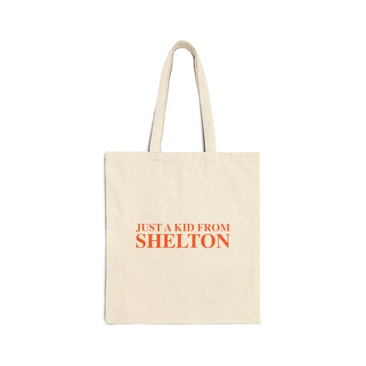 Just a kid from Shelton Cotton Canvas Tote Bag