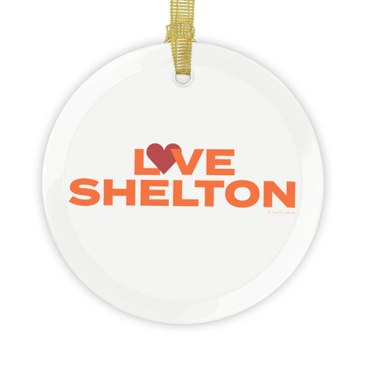 Love Shelton Glass Ornaments