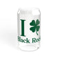 I Clover Black Rock Sipper Glass, 16oz