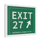 Vintage Exit 29 Merritt Parkway Sign Matte Canvas, Stretched, 1.25"