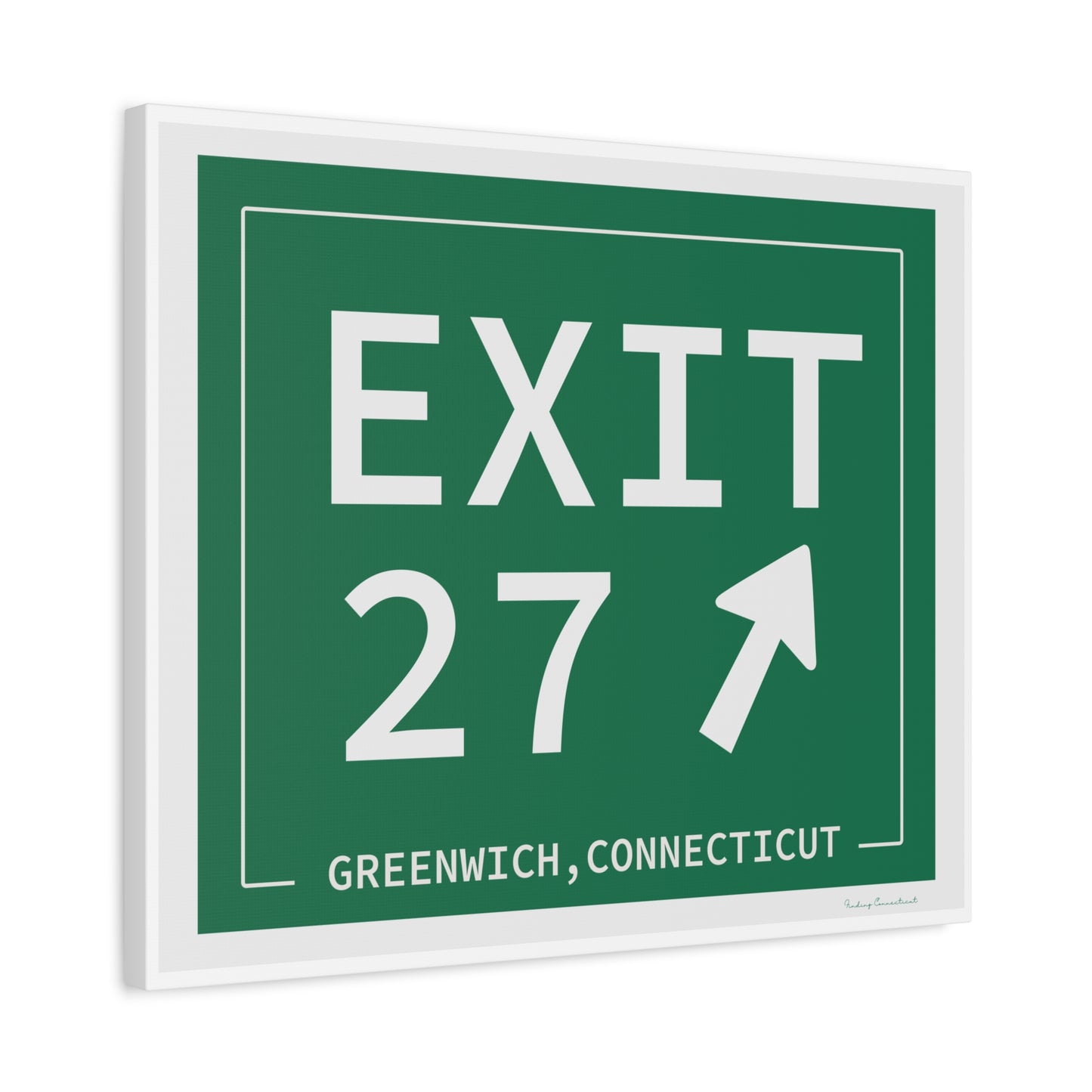 Vintage Exit 29 Merritt Parkway Sign Matte Canvas, Stretched, 1.25"