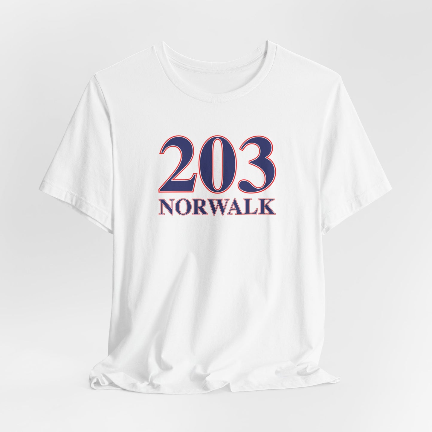 203 Norwalk Red, White & Blue Unisex Jersey Short Sleeve T-Shirt