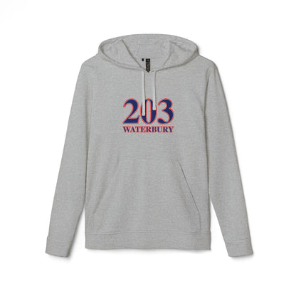 203 Waterbury Red, White & Blue adidas Unisex Fleece Hoodie