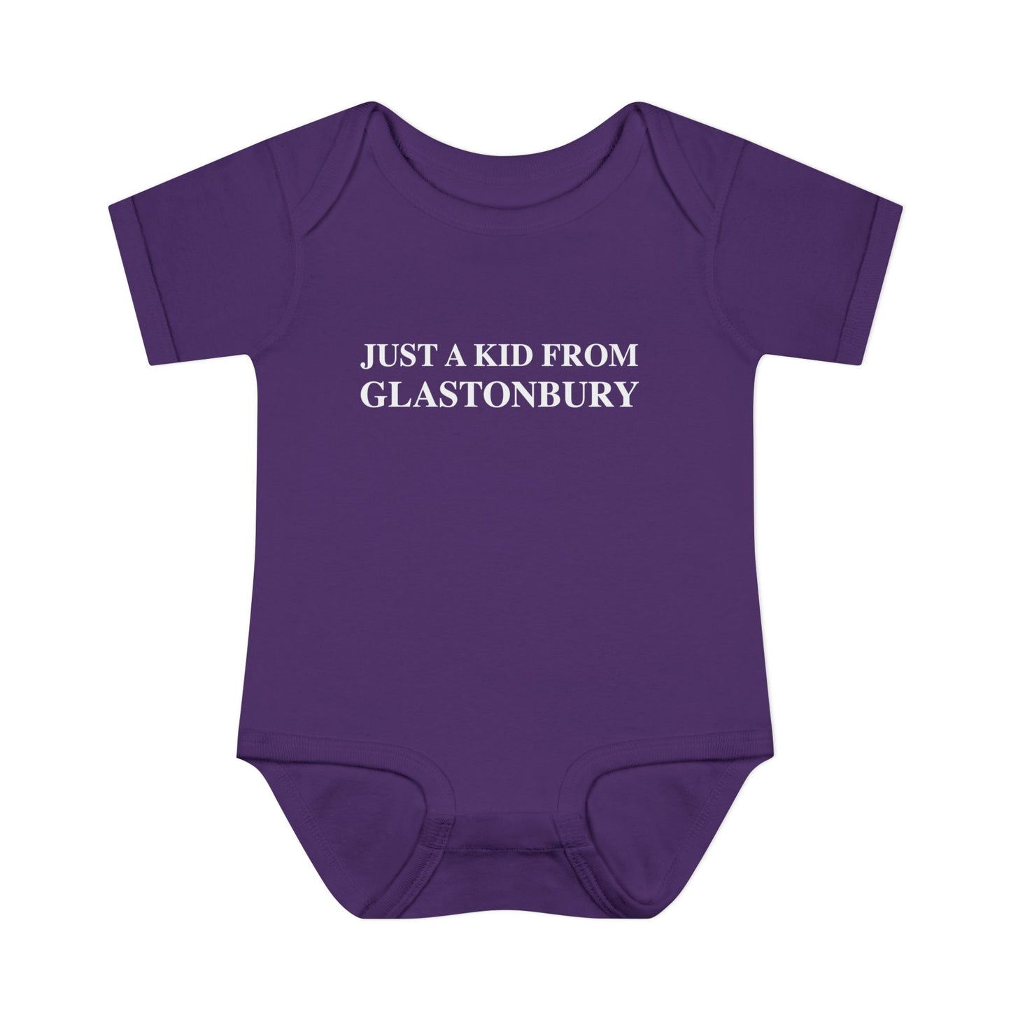 Just a kid from Glastonbury Infant Baby Rib Bodysuit