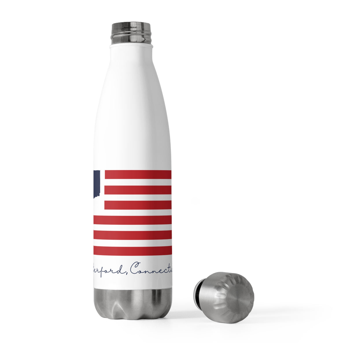 Waterford Connecticut Flag 20oz Insulated Bottle