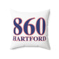 860 Hartford Red, White & Blue Spun Polyester Square Pillow