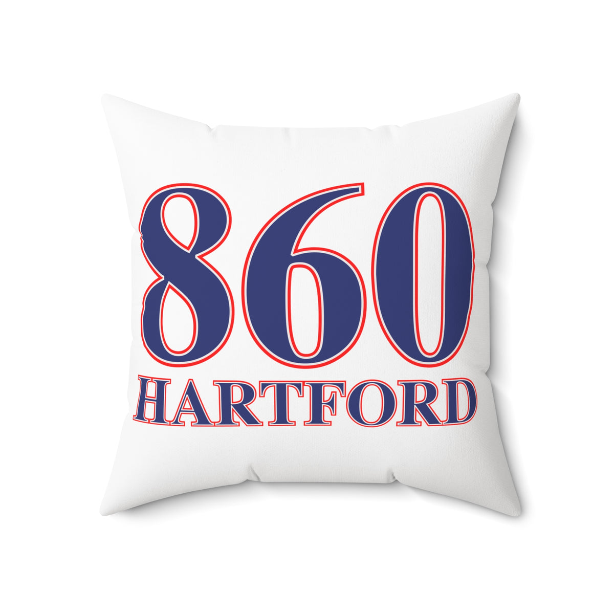 860 Hartford Red, White & Blue Spun Polyester Square Pillow