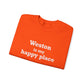Weston Is My Happy Place Unisex Heavy Blend™ Crewneck Sweatshirt
