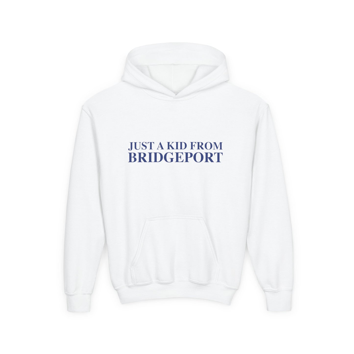 Just a kid from Bridgeport Youth Heavy Blend Hooded Sweatshirt
