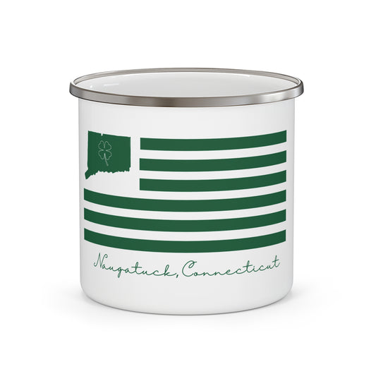 Naugatuck Connecticut St. Patrick’s Day Flag Enamel Camping Mug