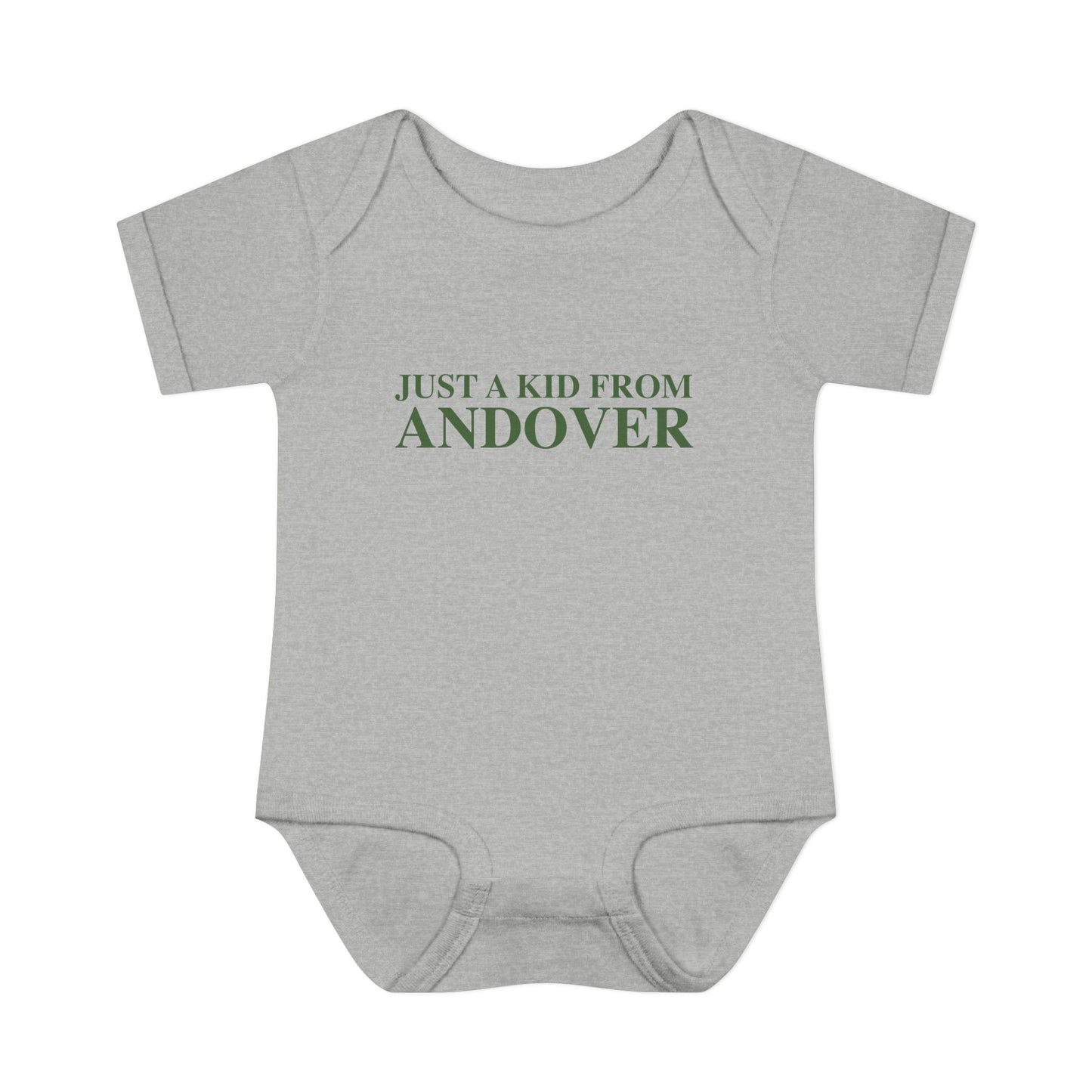 Just a kid from Andover Infant Baby Rib Bodysuit