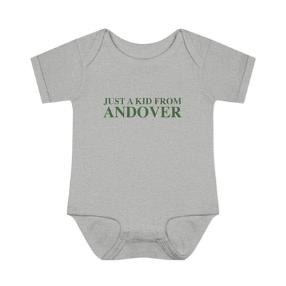 Just a kid from Andover Infant Baby Rib Bodysuit