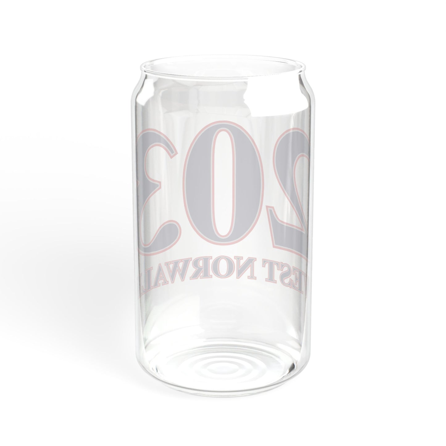 203 West Norwalk, Red, White & Blue Sipper Glass, 16oz