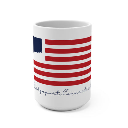 Bridgeport Connecticut Flag Mug 15oz