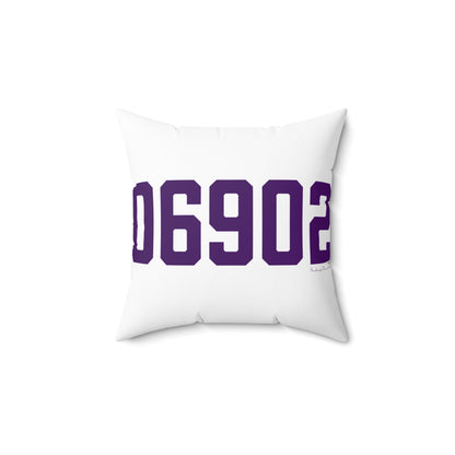 06902 Stamford Connecticut Zip Code Spun Polyester Square Pillow