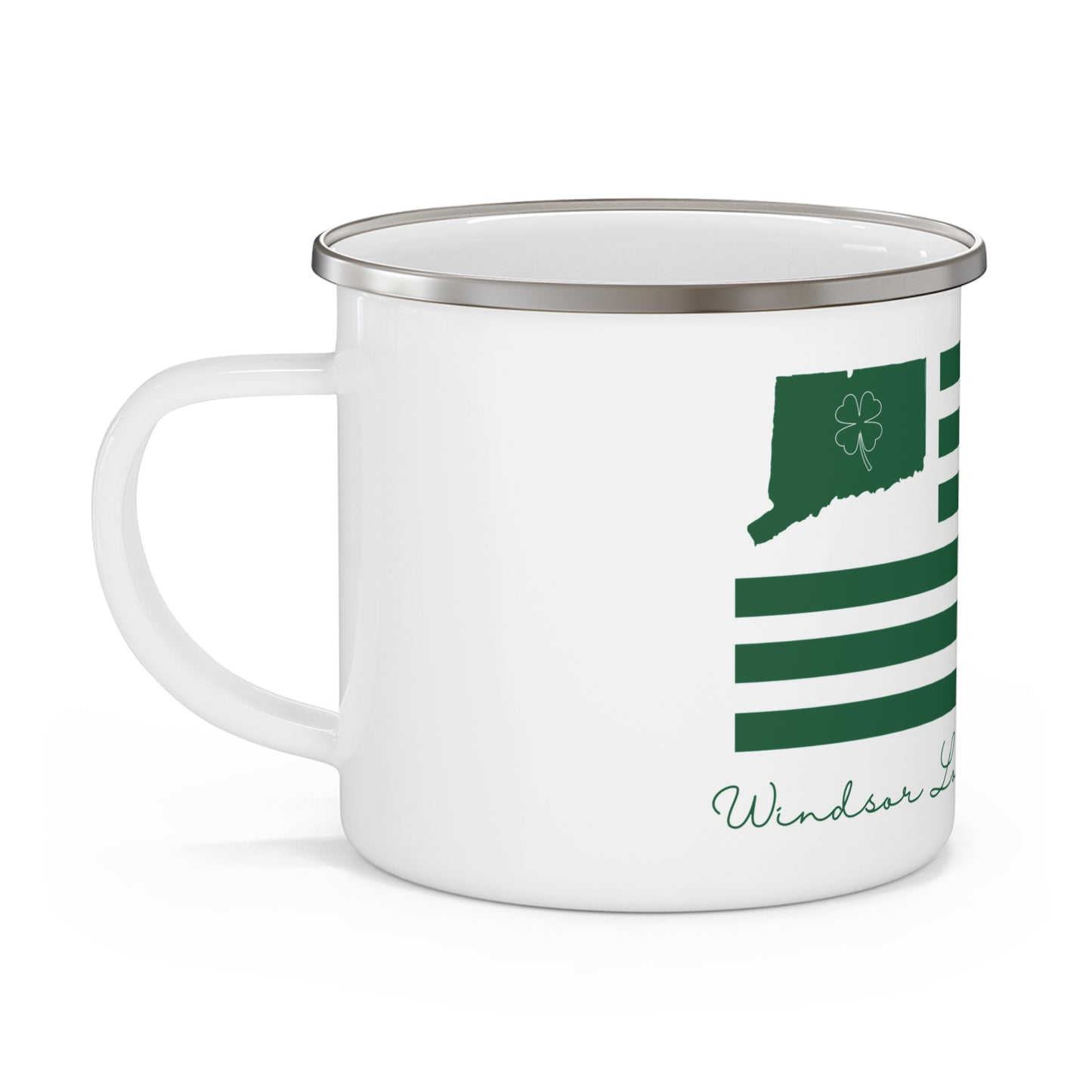 Windsor Locks Connecticut St. Patrick’s Day Flag Enamel Camping Mug