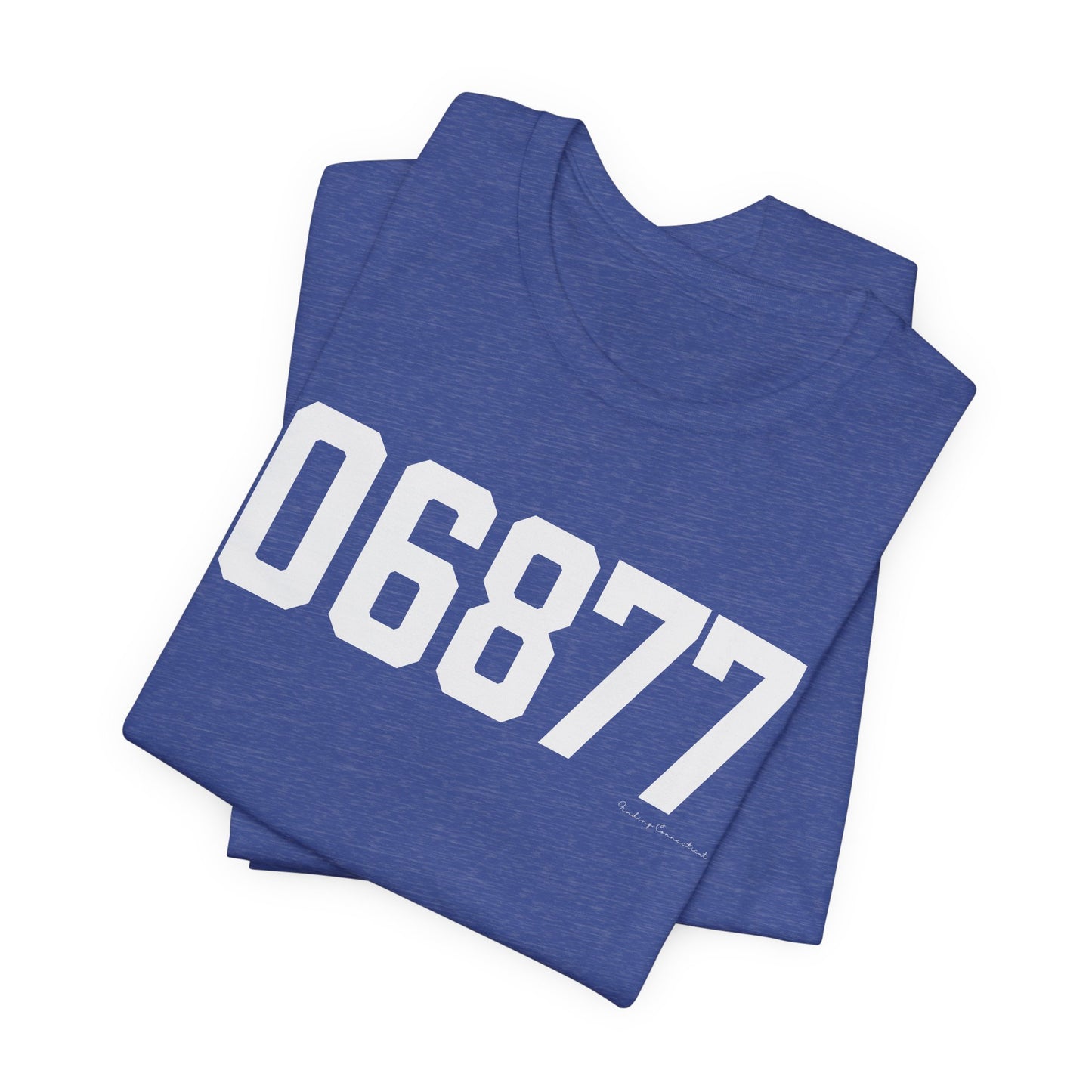 06877 Ridgefield CT Zip Code Unisex Jersey Short Sleeve T-Shirt