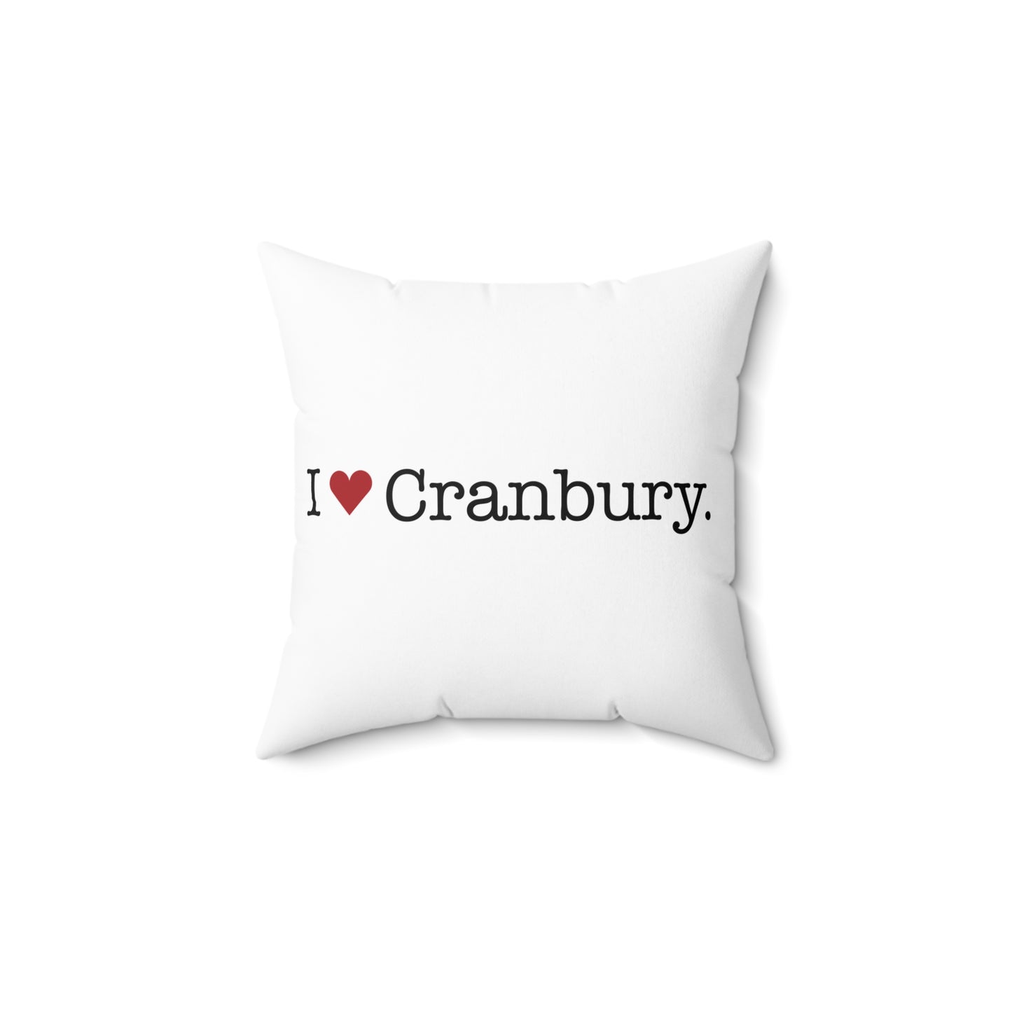 I Heart Cranbury. Spun Polyester Square Pillow